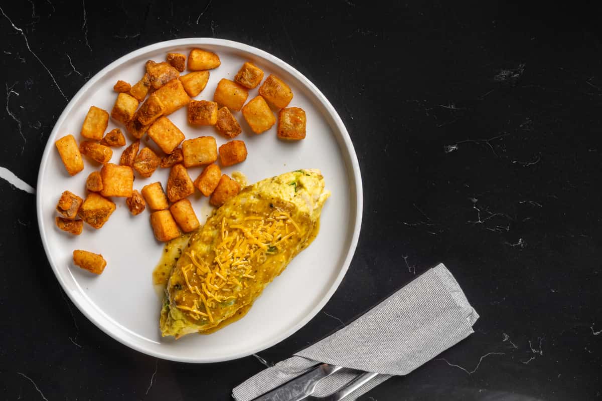 Chicken Jalapeno Cheddar Omelette