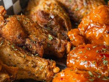 Wings close up