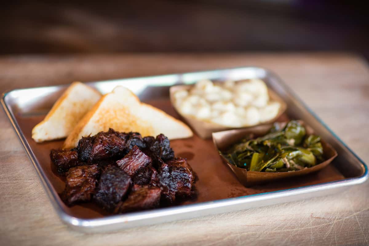 BBQ meat and sides