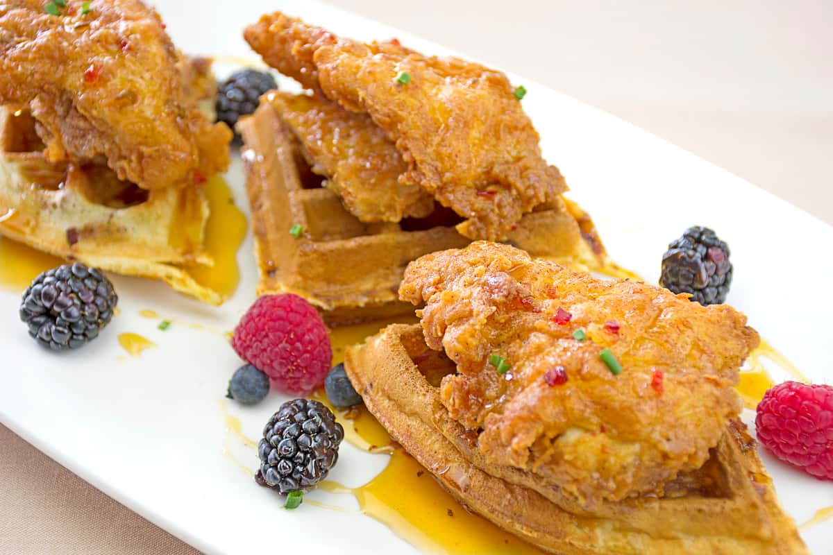chicken and waffles