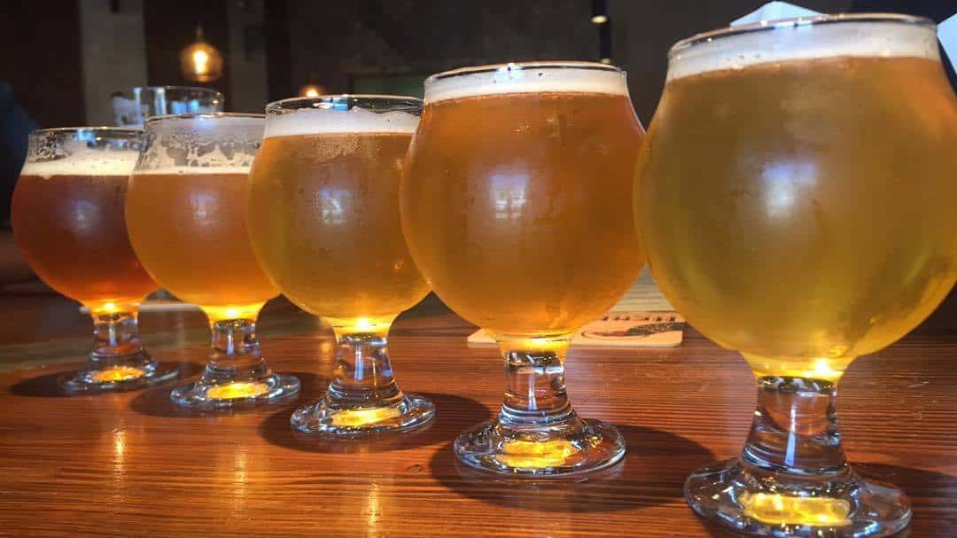 beer flight - happy hour in san jose