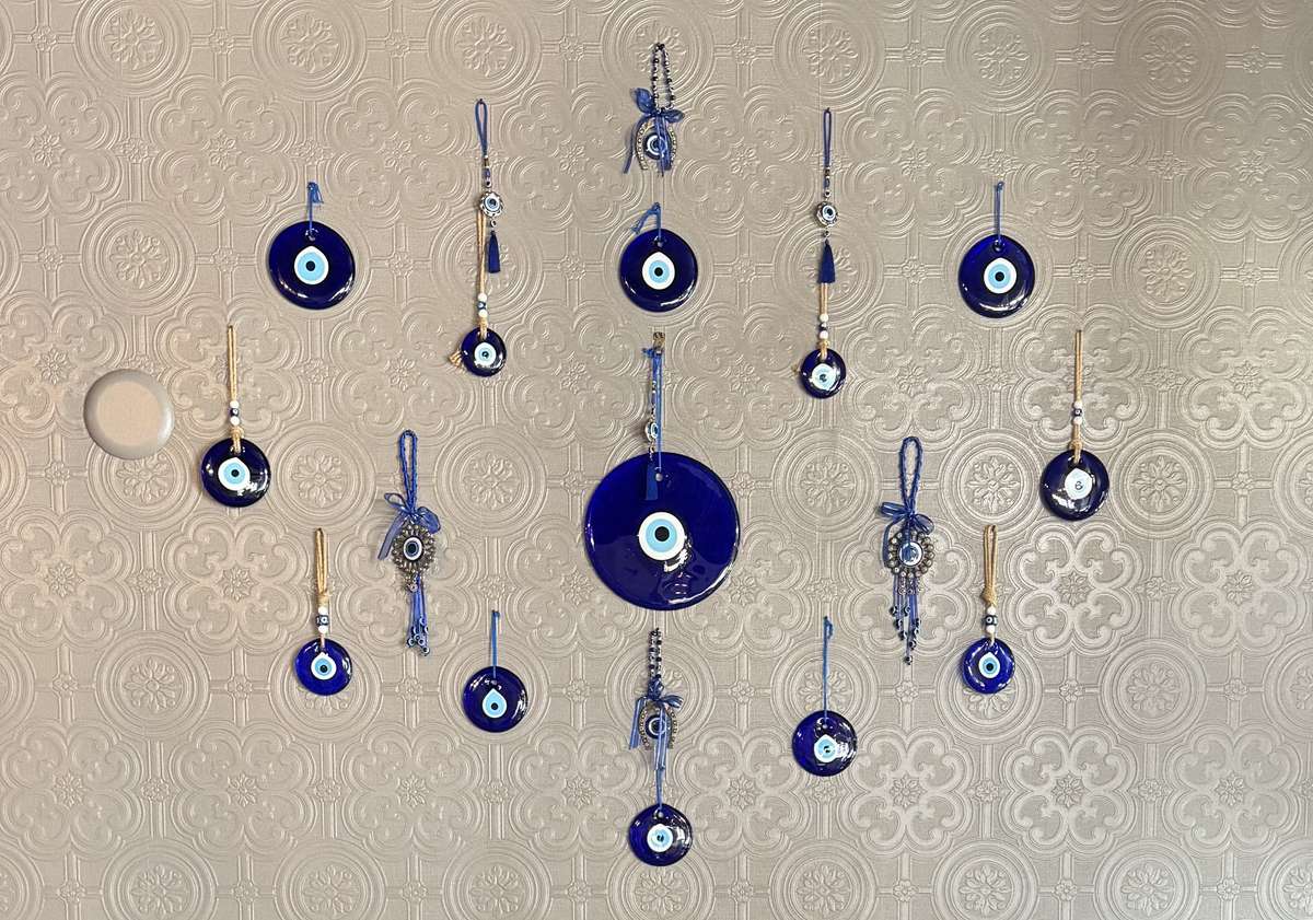Greek eye of protection decoration