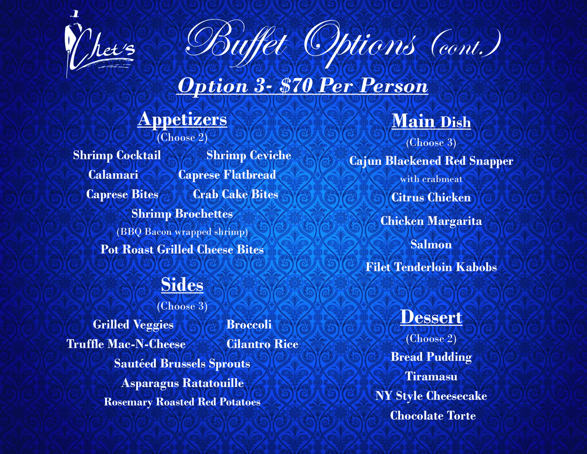 Page 3 - Banquet Menu