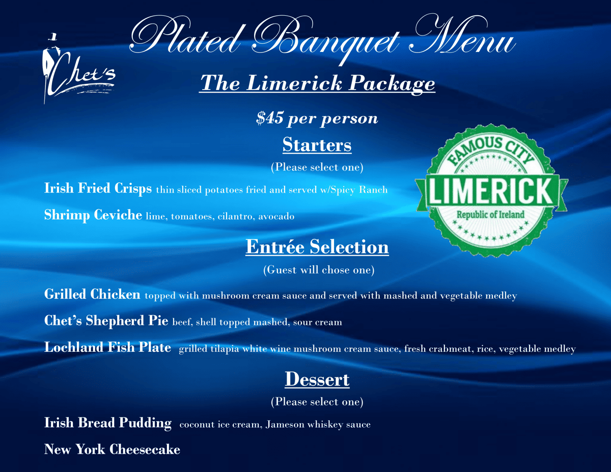 page 4 - Banquet Menu