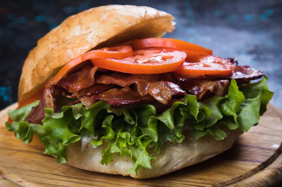 bacon, lettuce and tomato sandwich