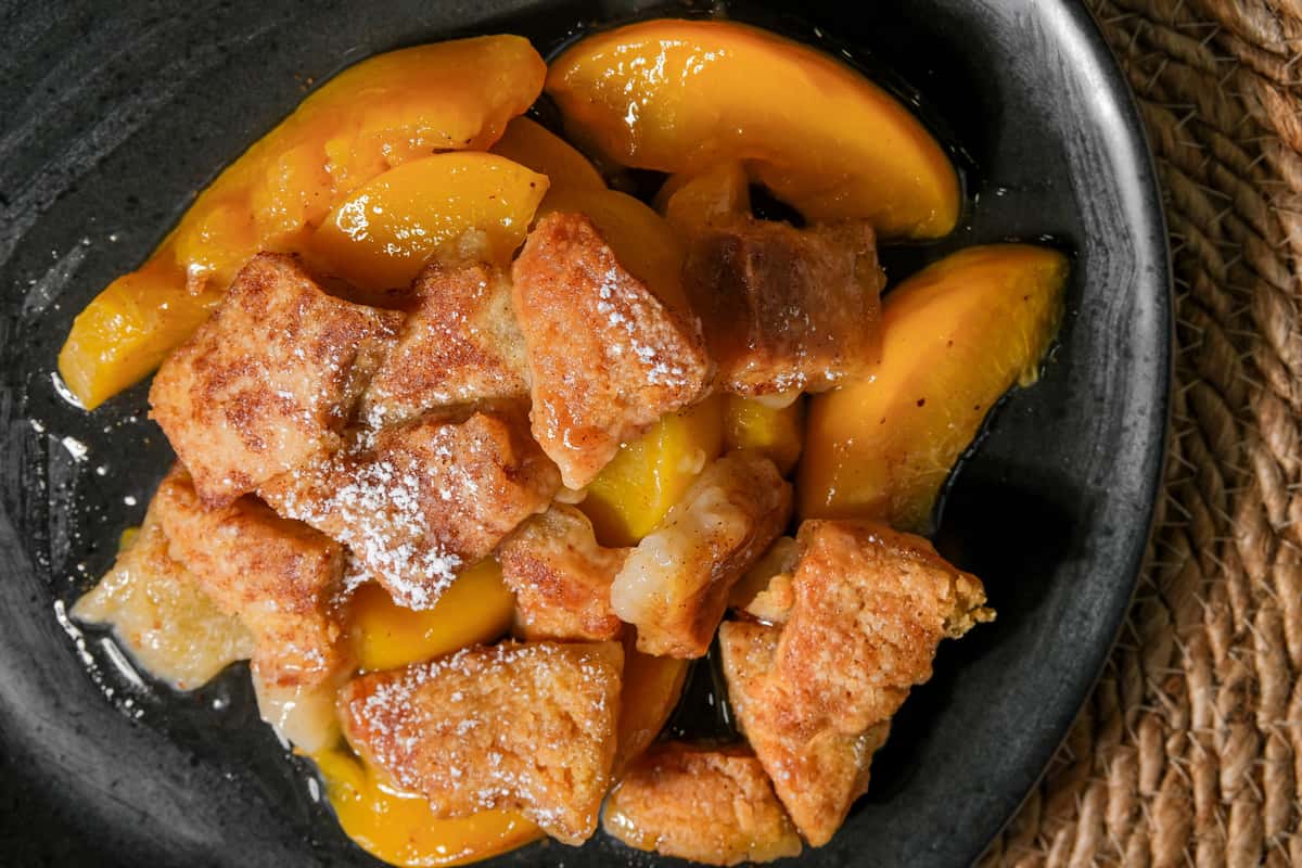 peach cobbler