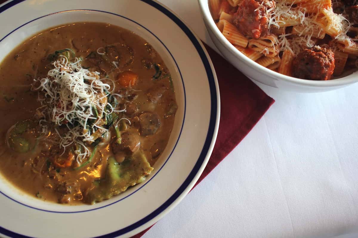 Soup with cheese