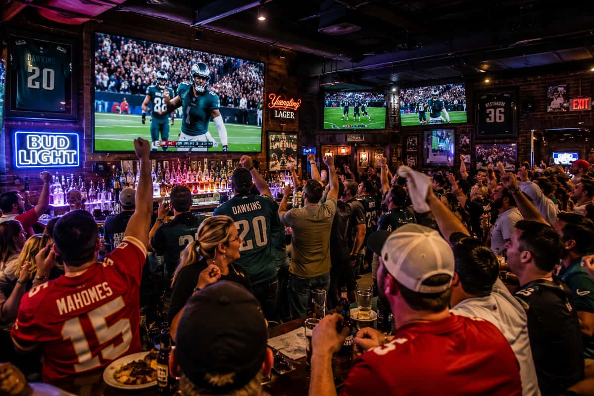 Sports bar TVs