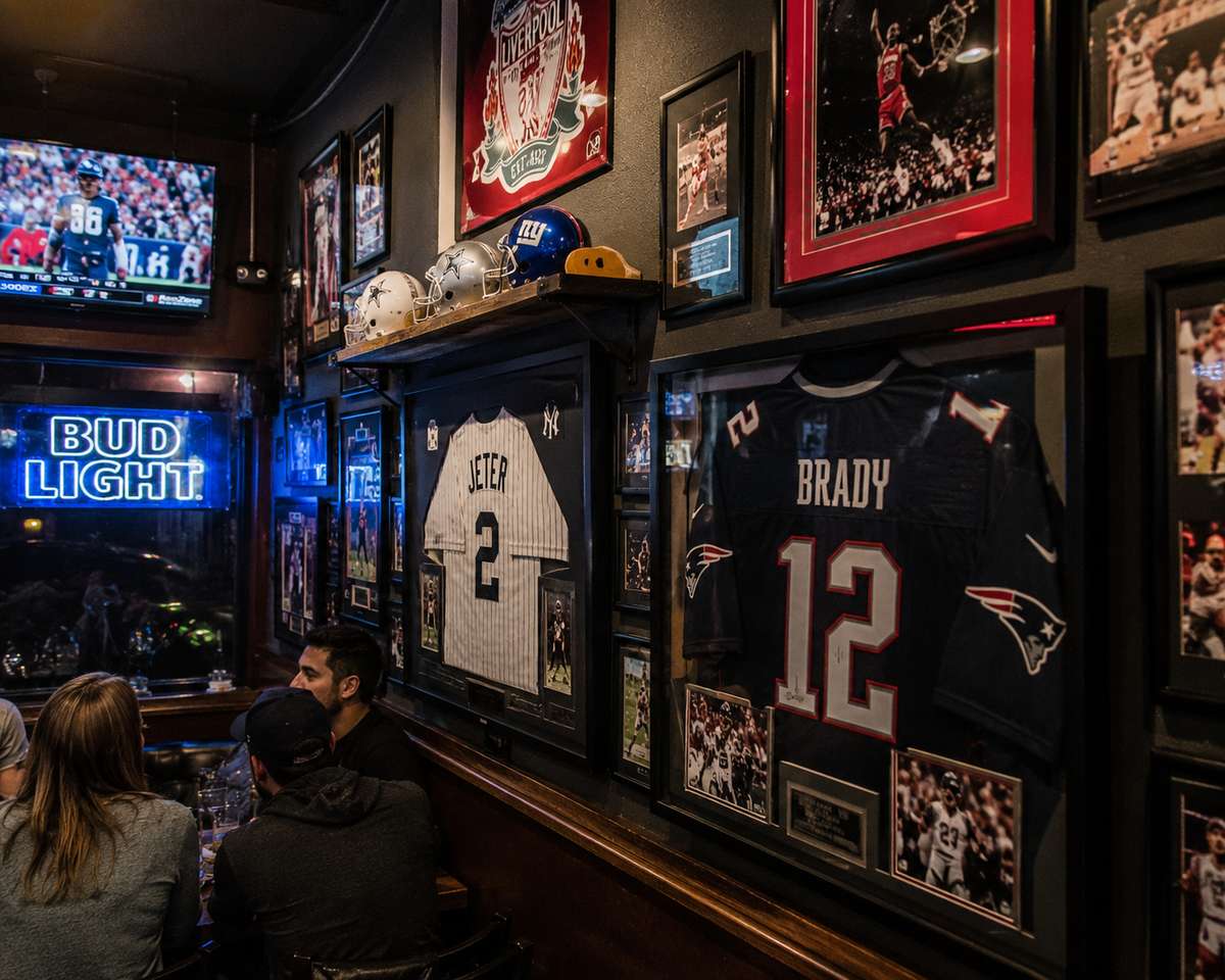 Sports bar merch