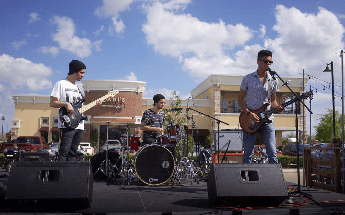 band playing