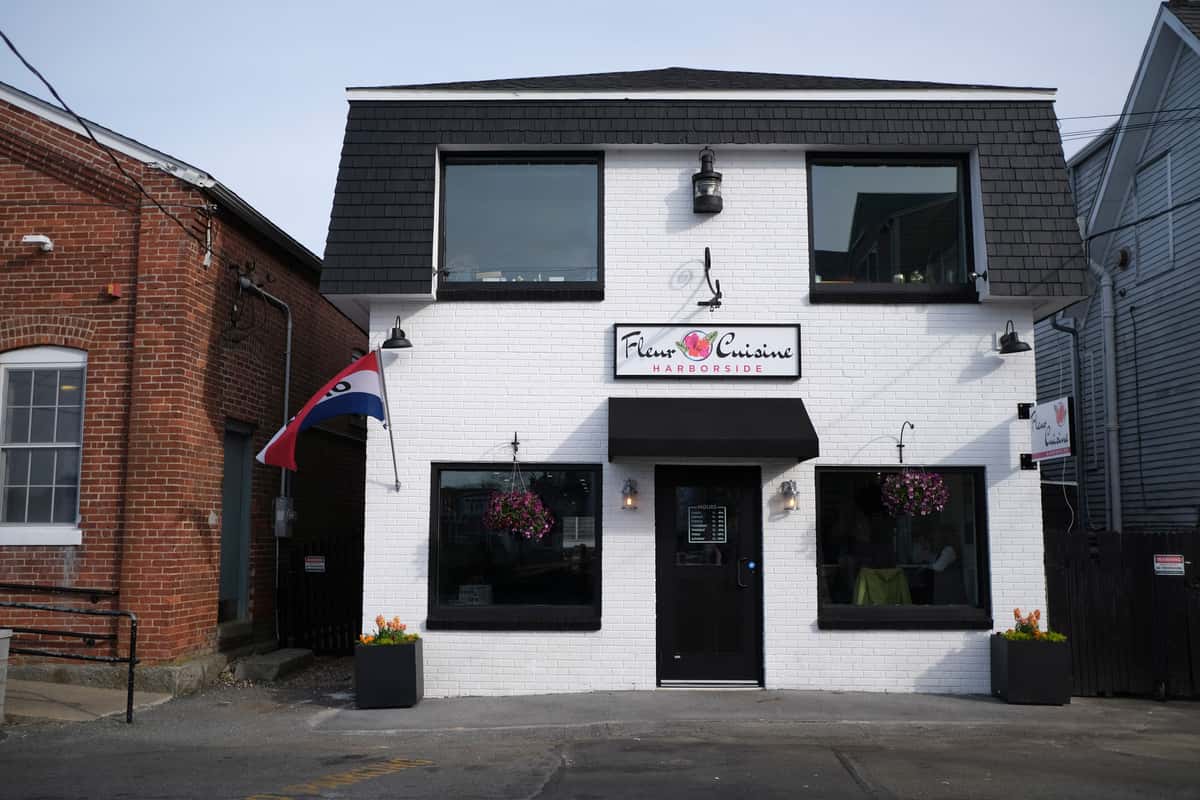 front of the restaurant