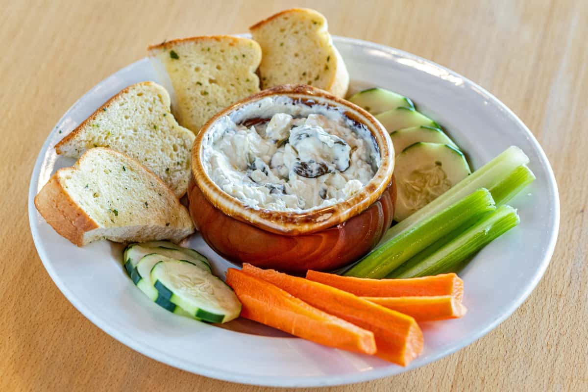 Entertainment page header of Spinach Artichoke Dip