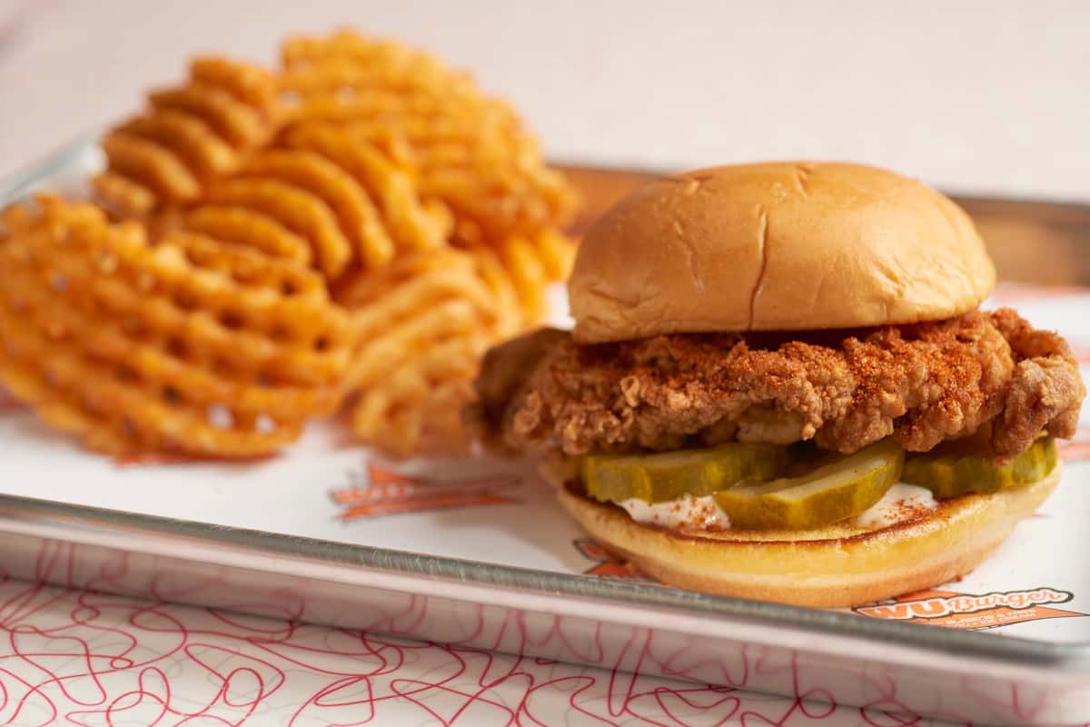 chicken burger meal