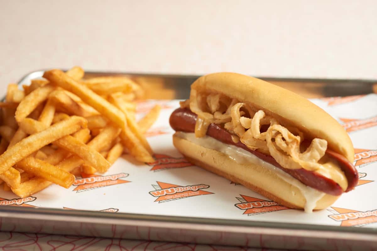 hot dog and fries