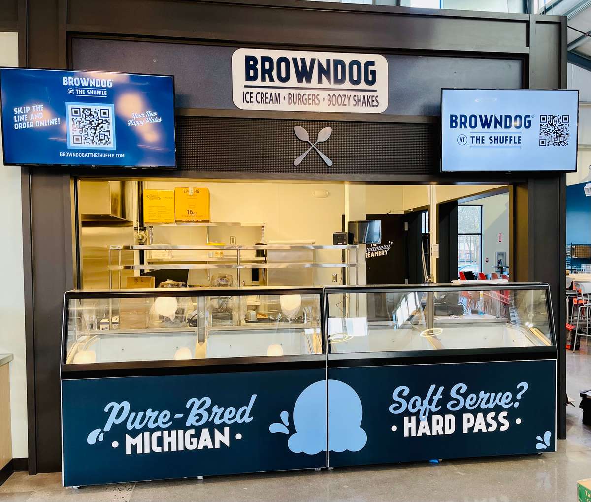 front of BD stall