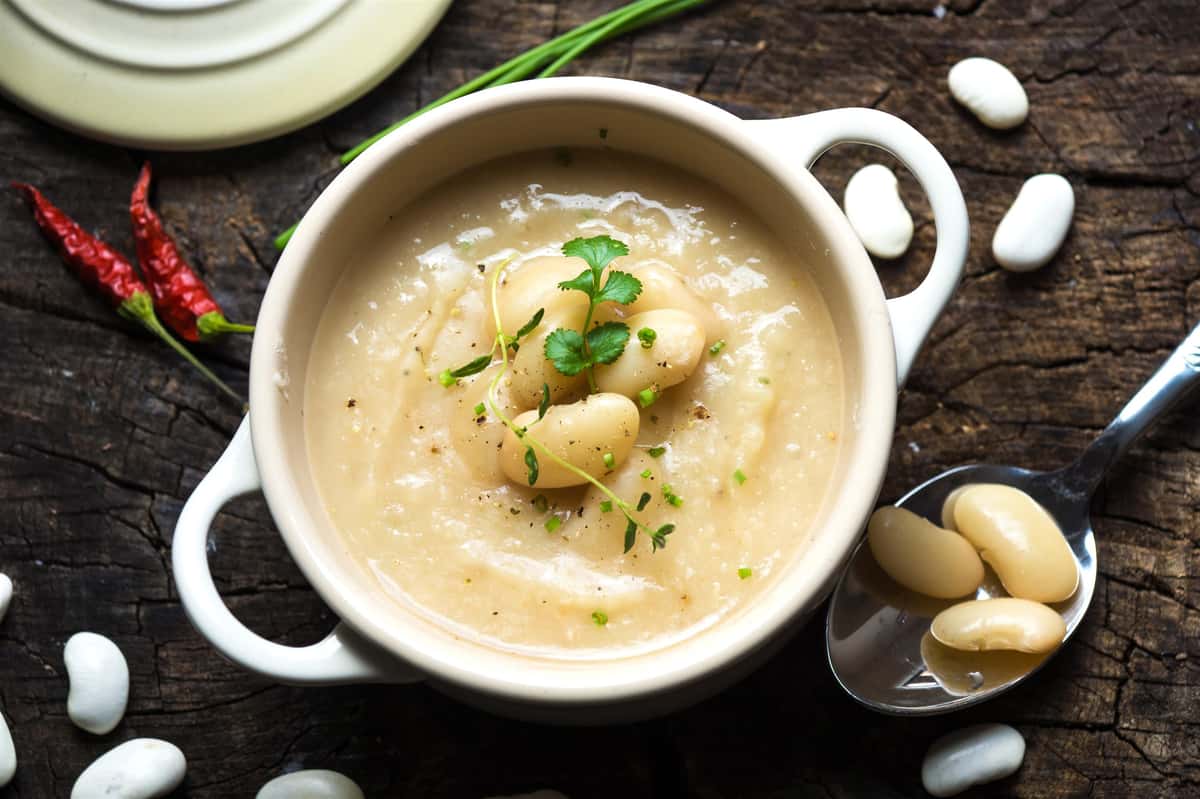 bowl of potato soup