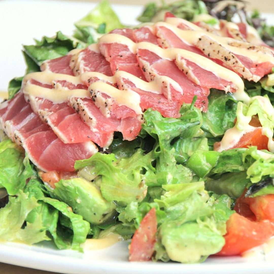 Tuna Vinaigrette Salad Plant-Based Tuna Bow Tie Pasta Salad With