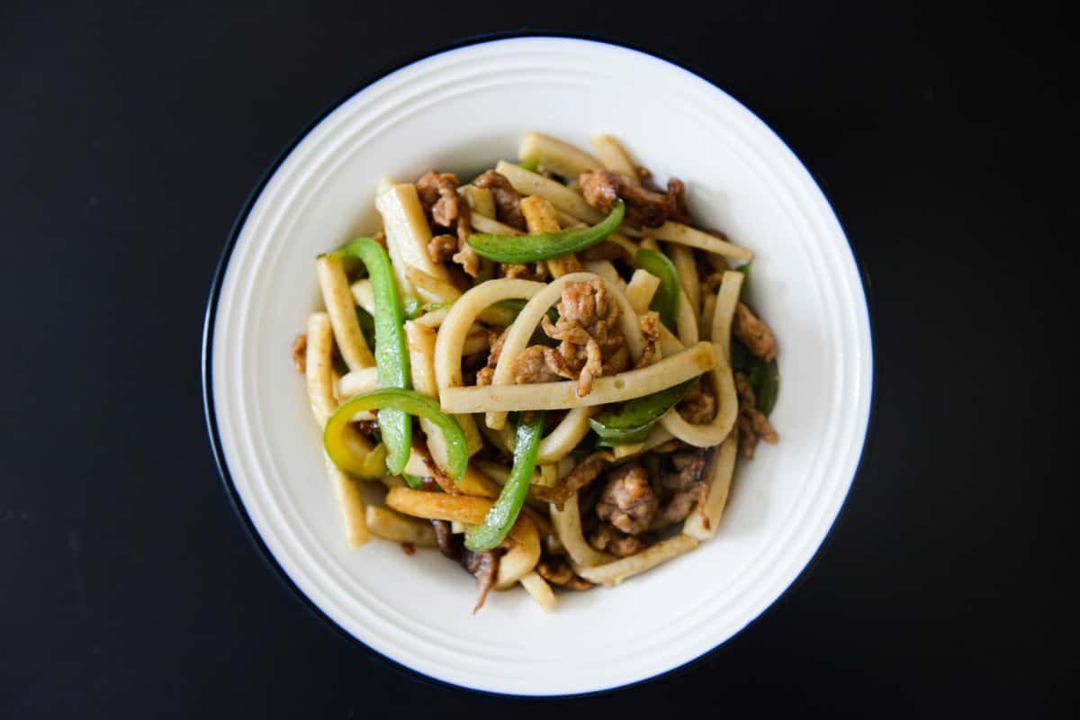 Noodles with minced meat