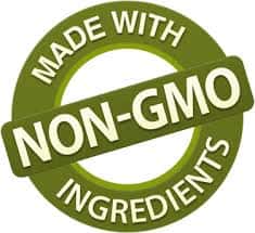 Made with Non- G M O ingredients.