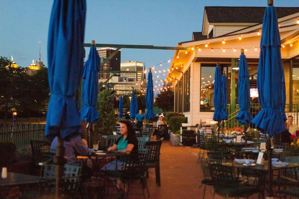 Outdoor patio venue space
