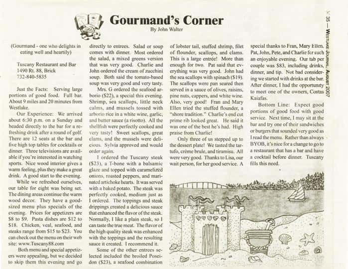 Gourmand's Corner