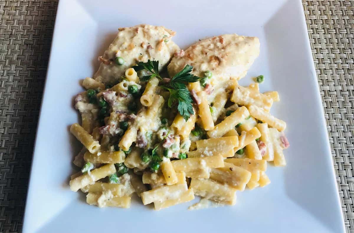 Chicken and Pancetta Carbonara