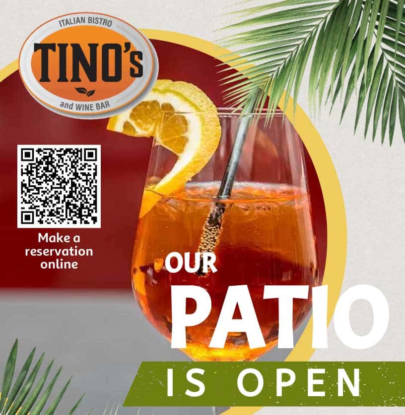 Our Patio is Open