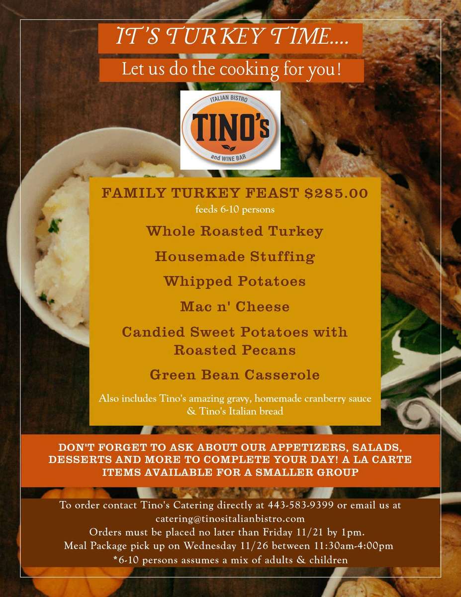 Thanksgiving meal to go