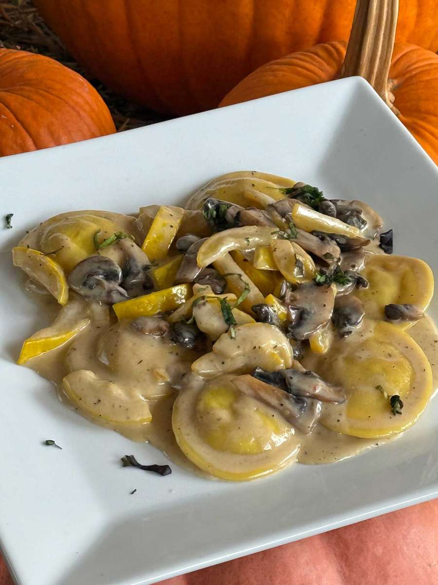 Butternut squash ravioli
