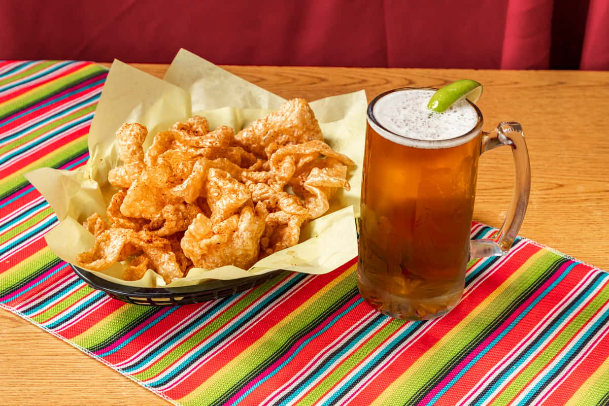 Beer Mug With Chicharrones