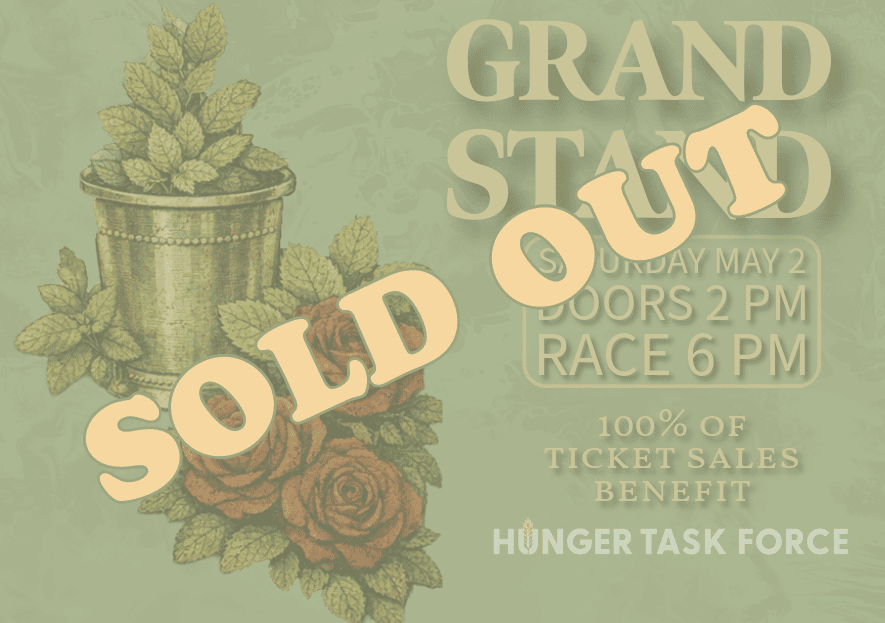 Grandstand sold out. General Admission tickets are still available.