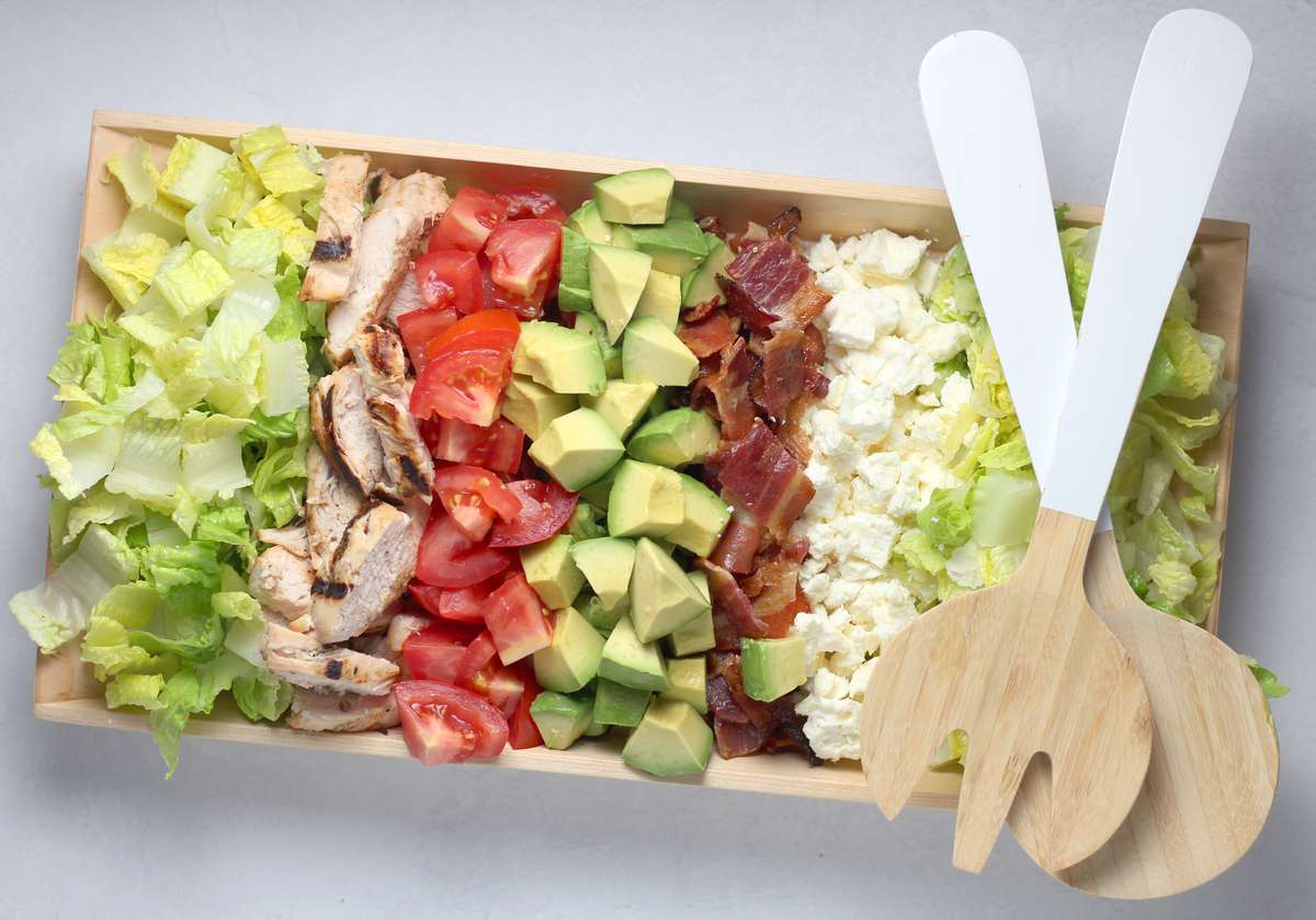 A cobb salad platter