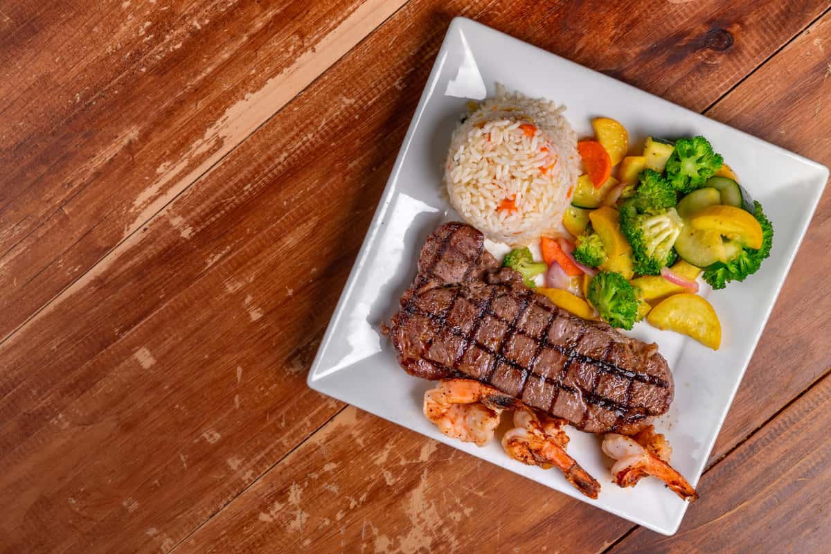 Steak and shrimp
