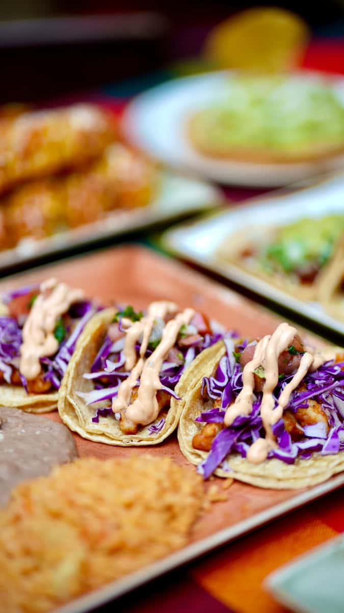 Shrimp fish tacos