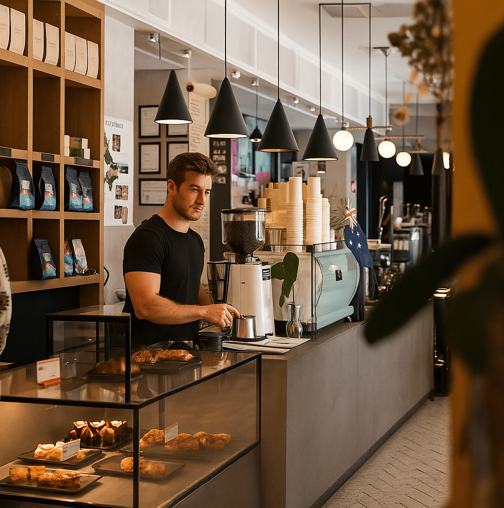Barista Chris at Chapel Street Cafe and Restaurant