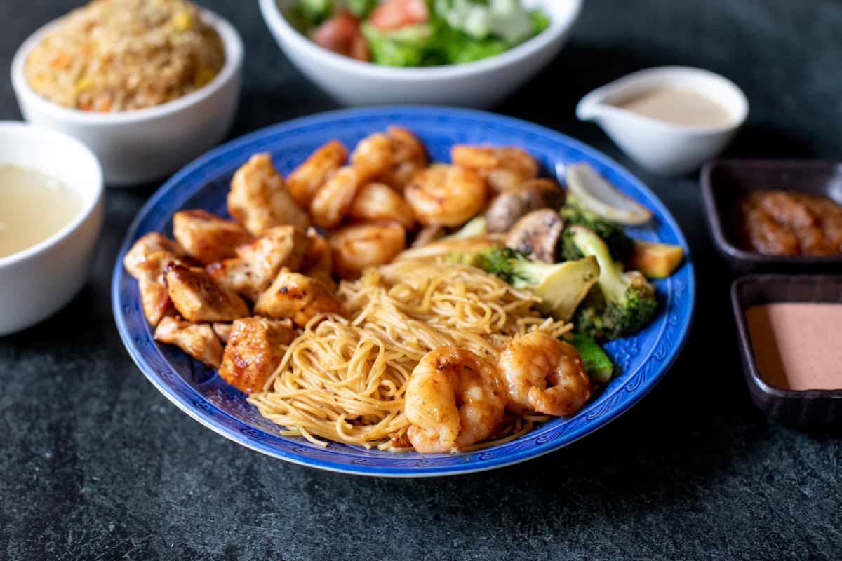 Chicken and Shrimp Hibachi with Sides