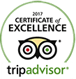 2017 Certificate of Excellence Tripadvisor