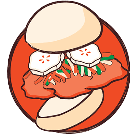 Chicken sandwich icon