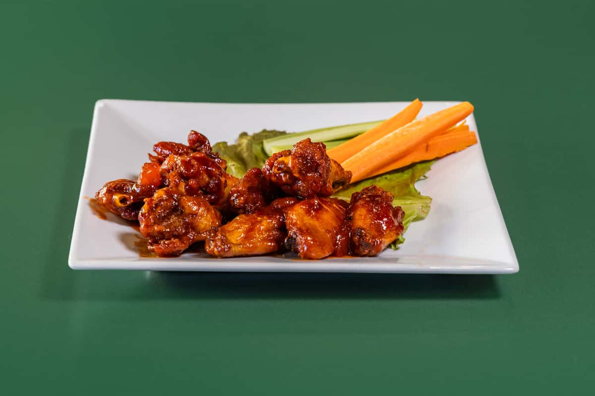 BBQ chicken wings platter