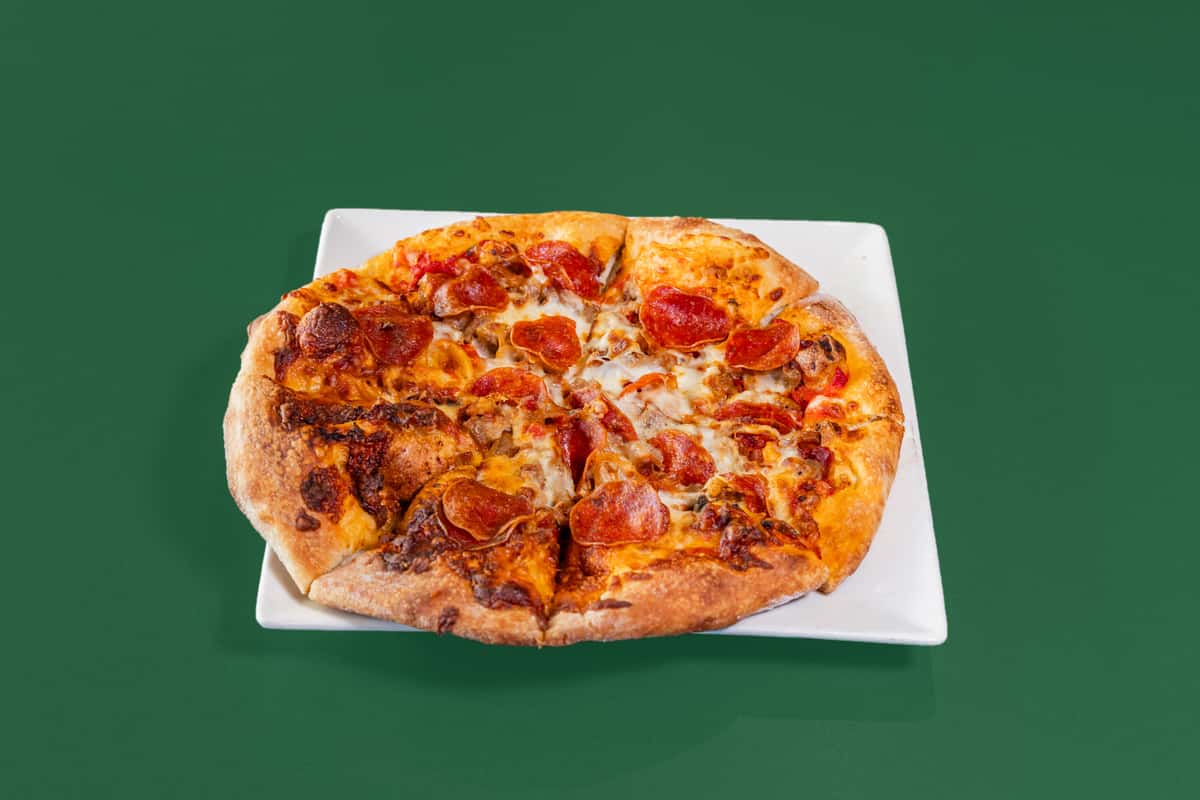 Rockwells meat lovers personal pizza
