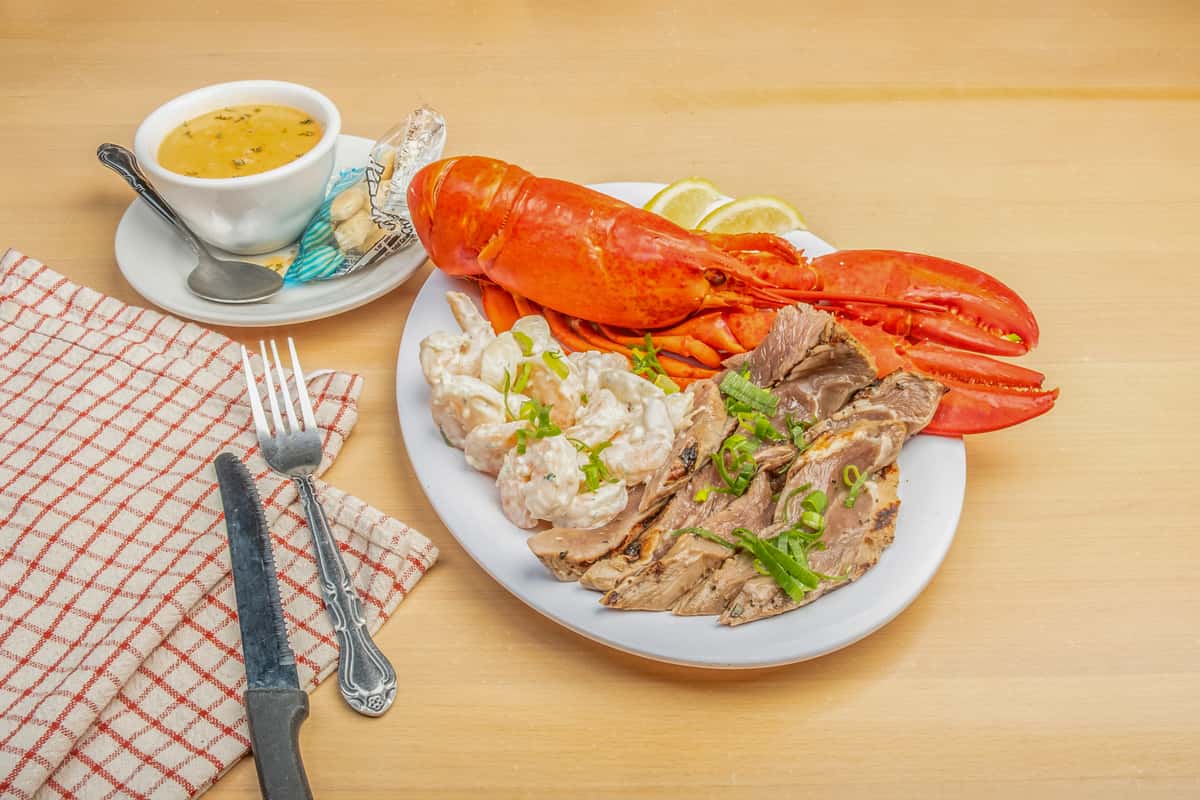 London Broil, Lobster & Soup