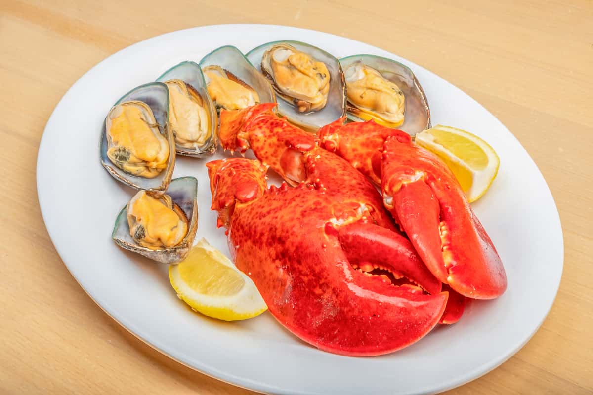 Green Lip Mussels & Lobster Claws