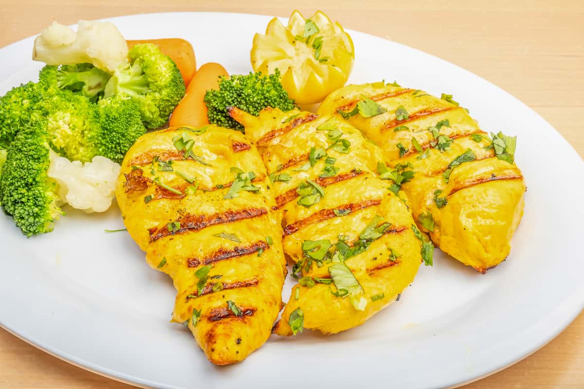 Grilled Chicken With Veges