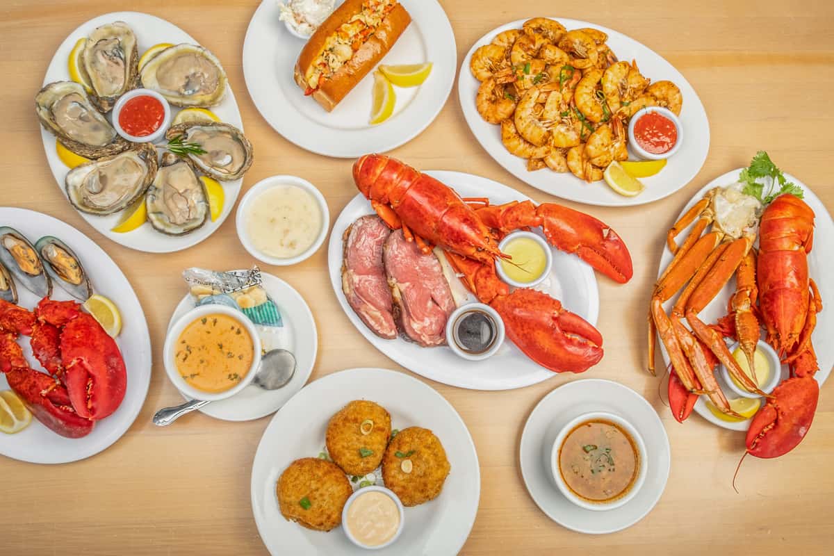 Boston Lobster Feast platters