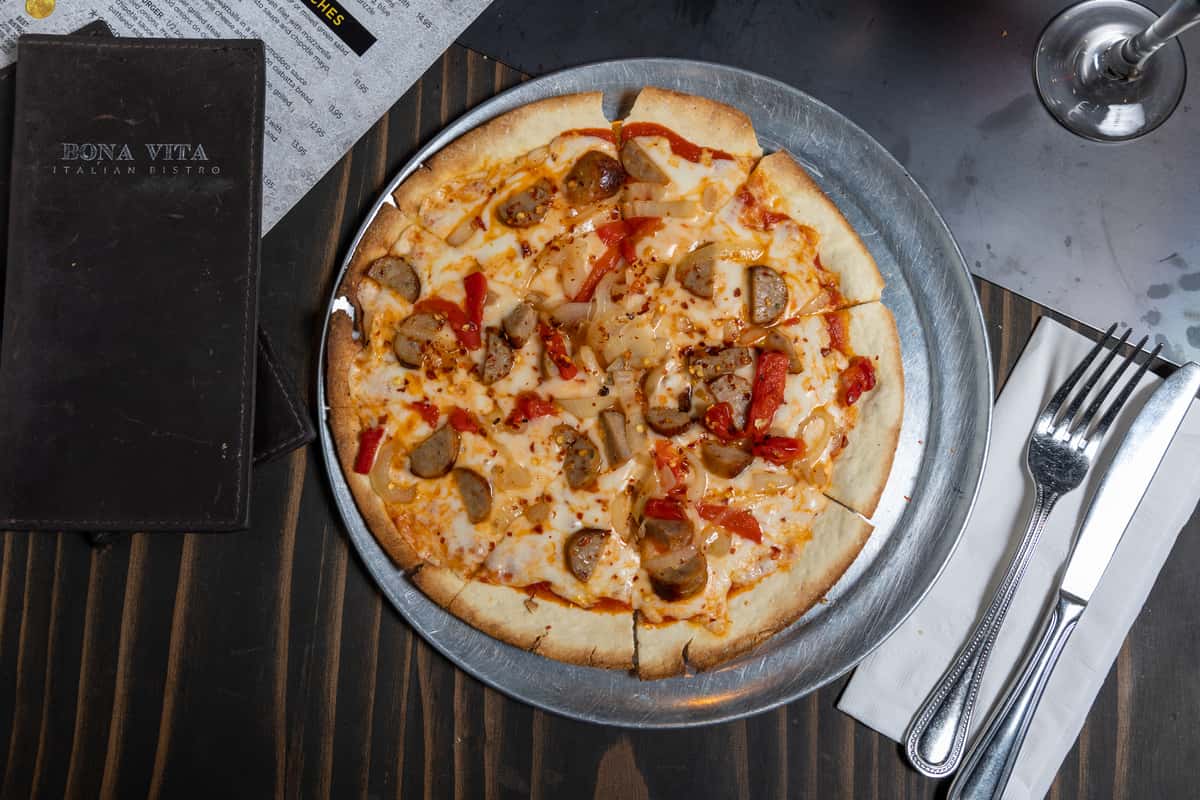 SAUSAGE PIZZA Bona Vita Italian Bistro Italian Restaurant in