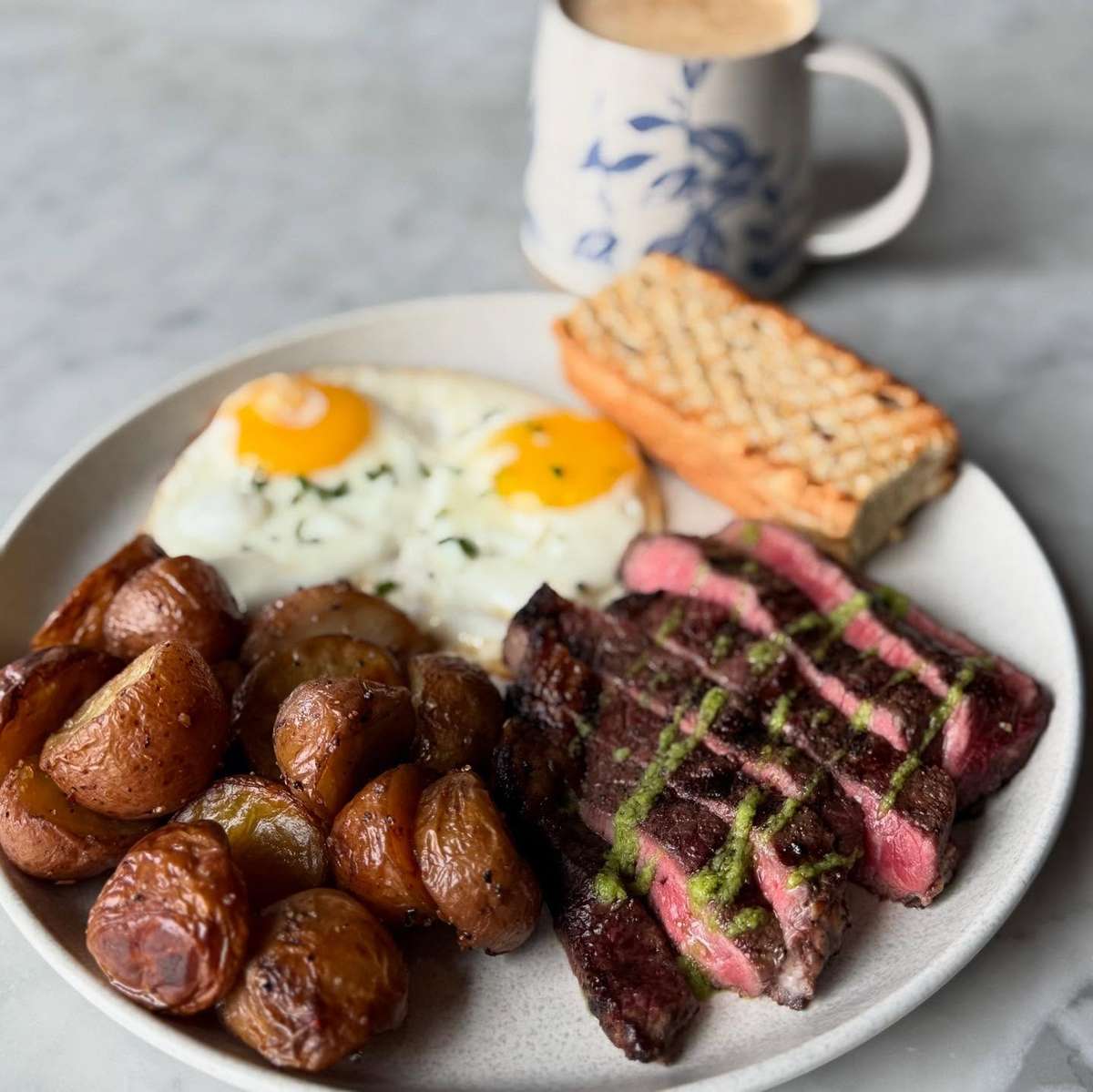 Steak, Eggs, and Potatoes