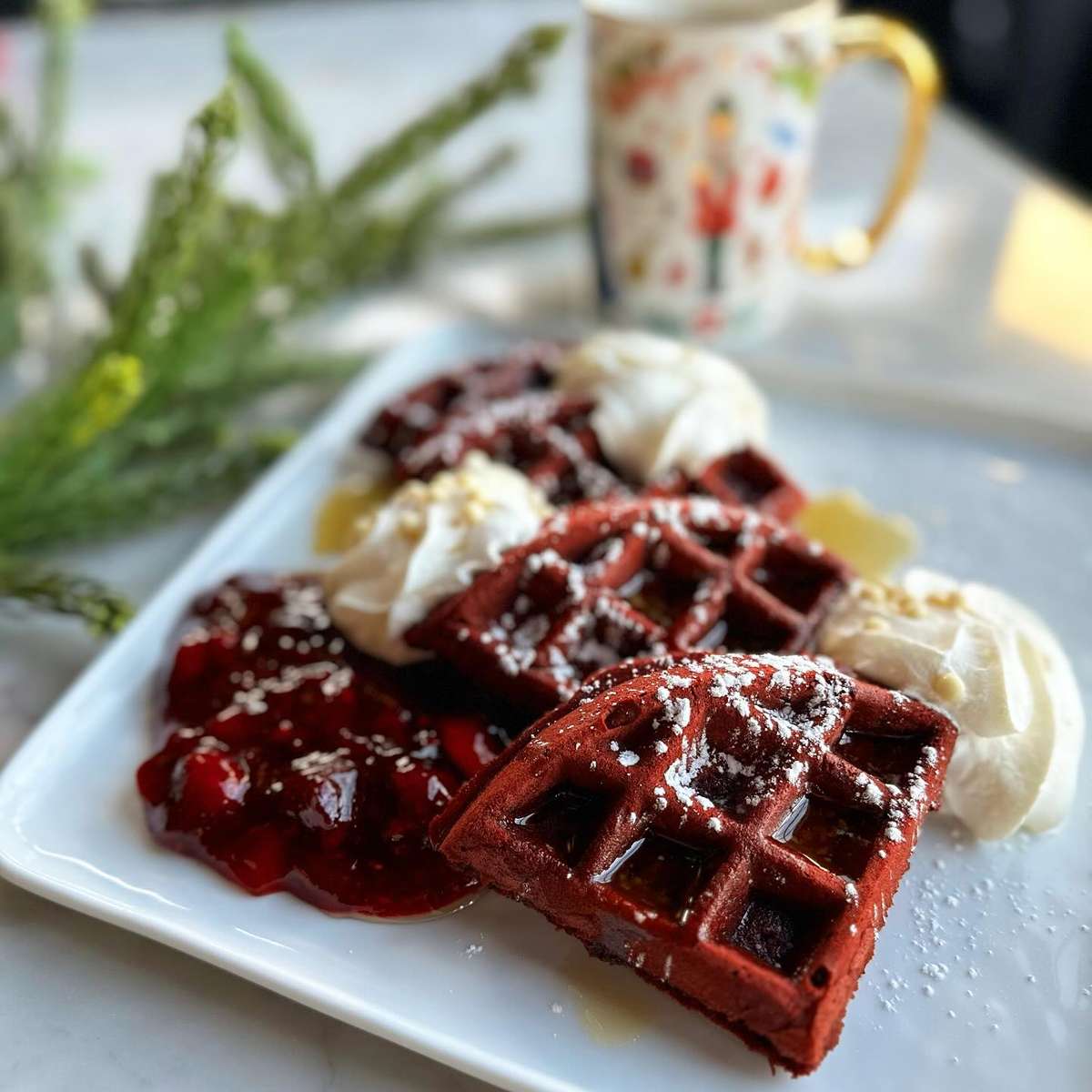 Red Velvet Waffle