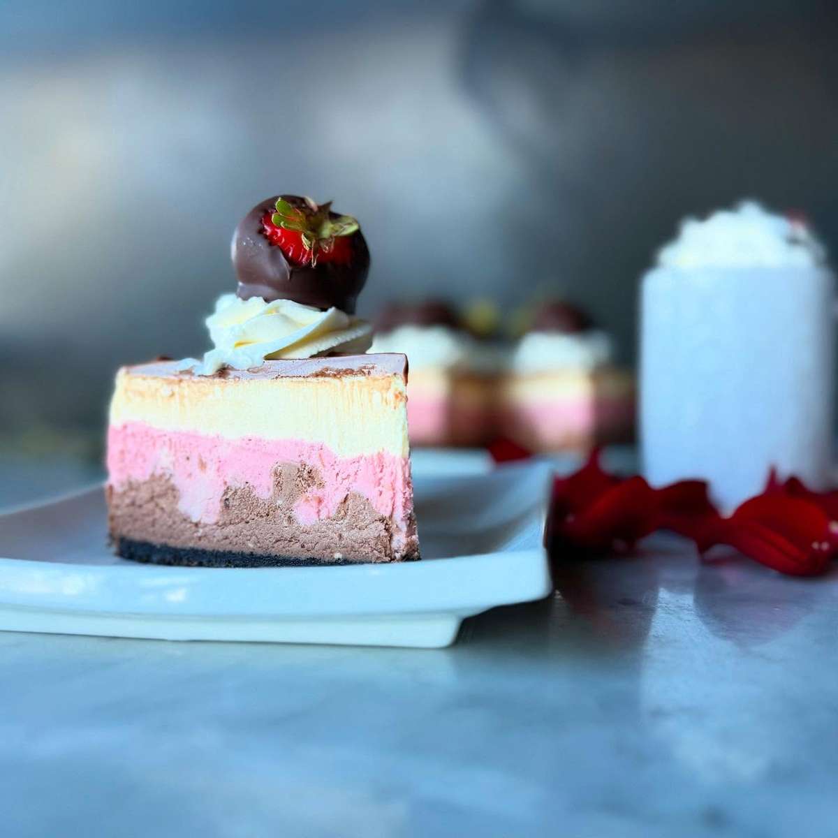 Neapolitan Cheesecake & Mocha