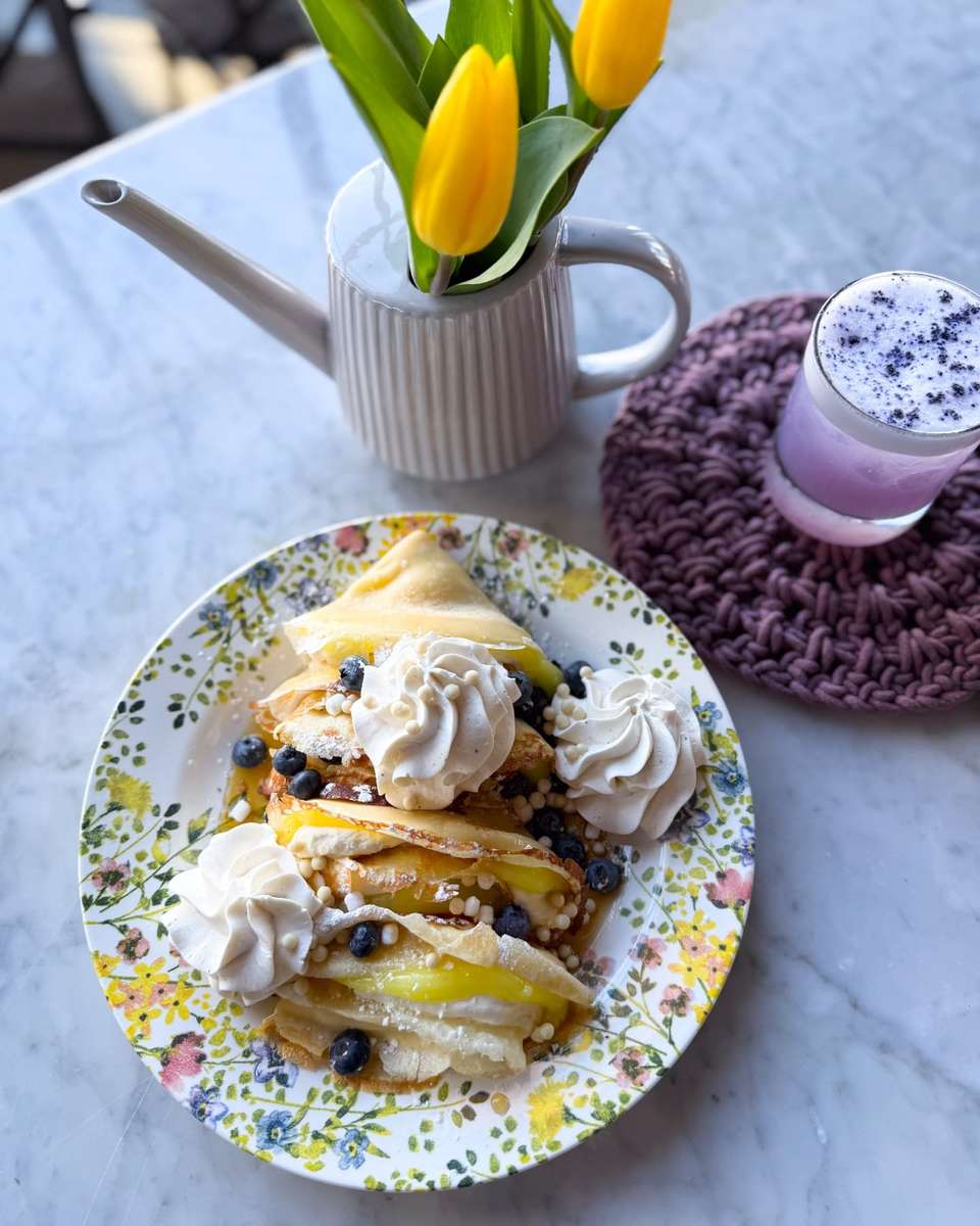 Blueberry Lemon Crepe