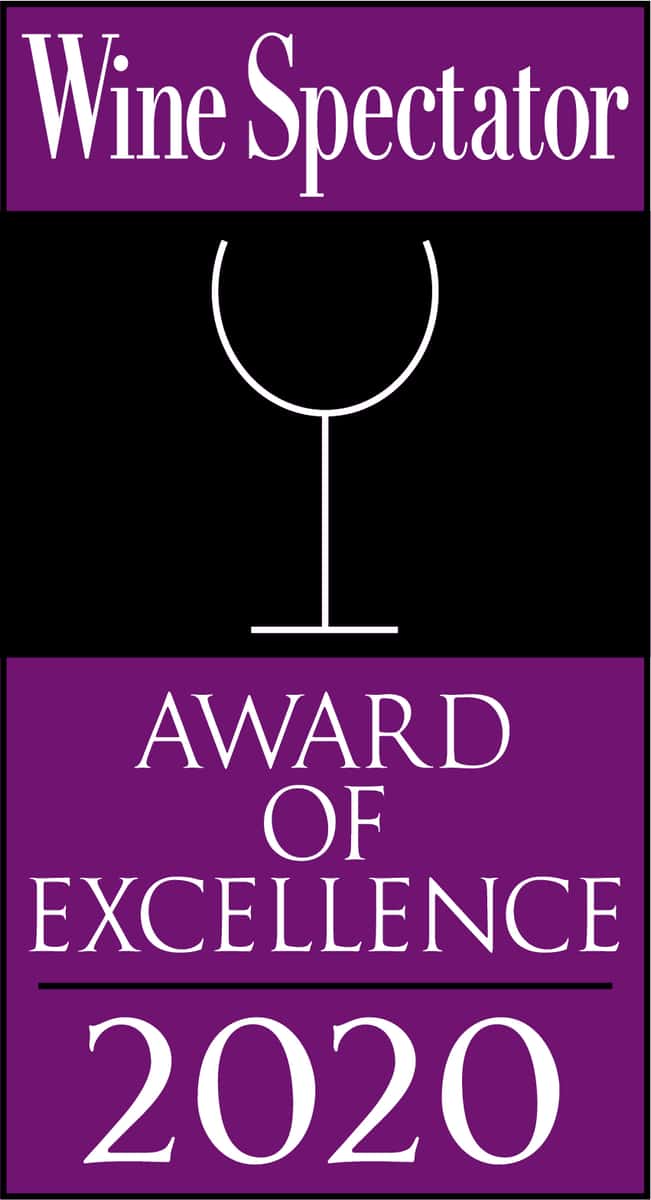 2020 Award of Excellence Wine Spectator